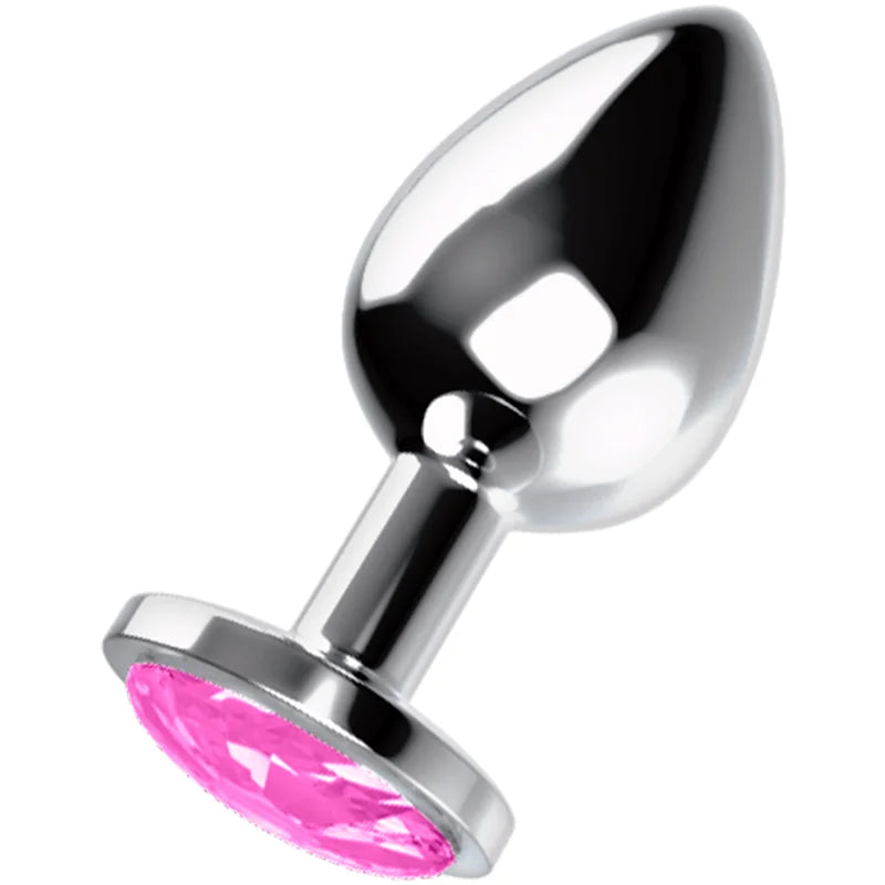 Plug anal em metal com joia rosa | Tamanhos S, M ou L Tienda Online Plug anal em metal com joia rosa | Tamanhos S, M ou L Tienda Online