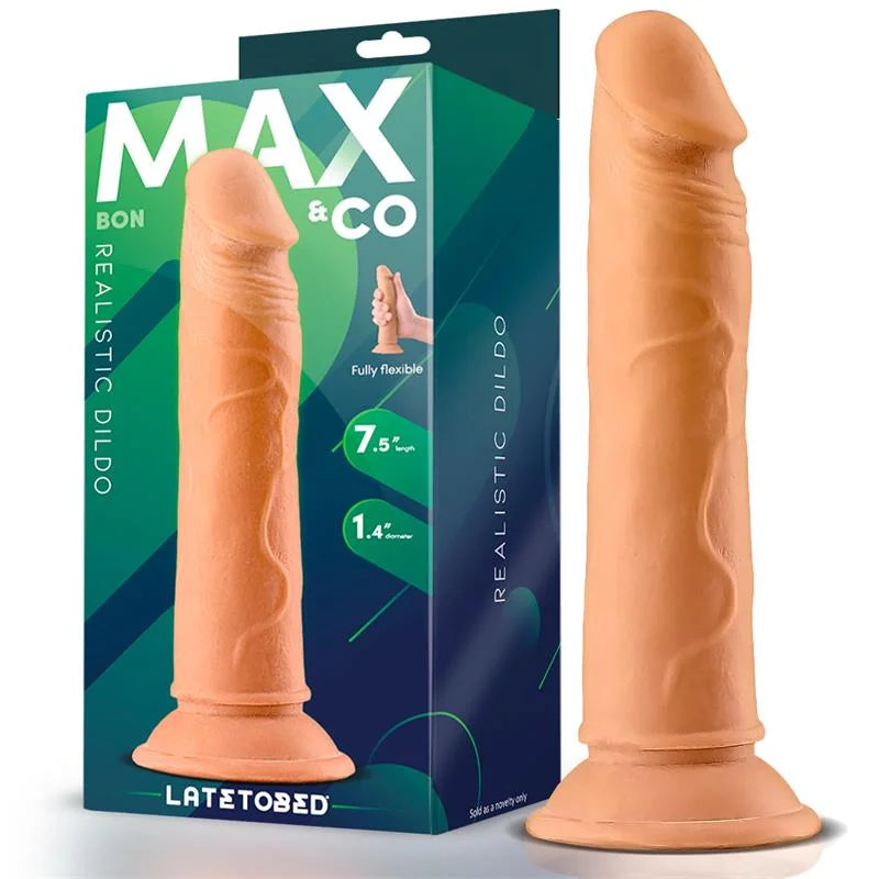 MAX & CO Bon Dildo Realista con Ventosa 19 cm Natural