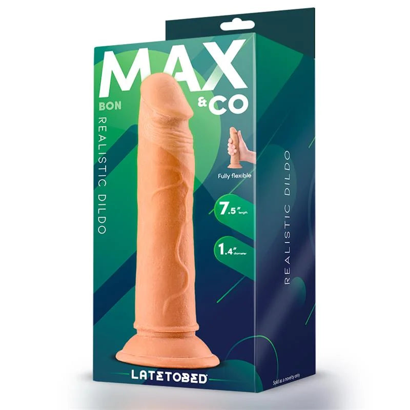 MAX & CO Bon Dildo Realista con Ventosa 19 cm Natural