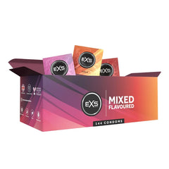 Preservativos Exs Flavored Flavours, 144 unidades.