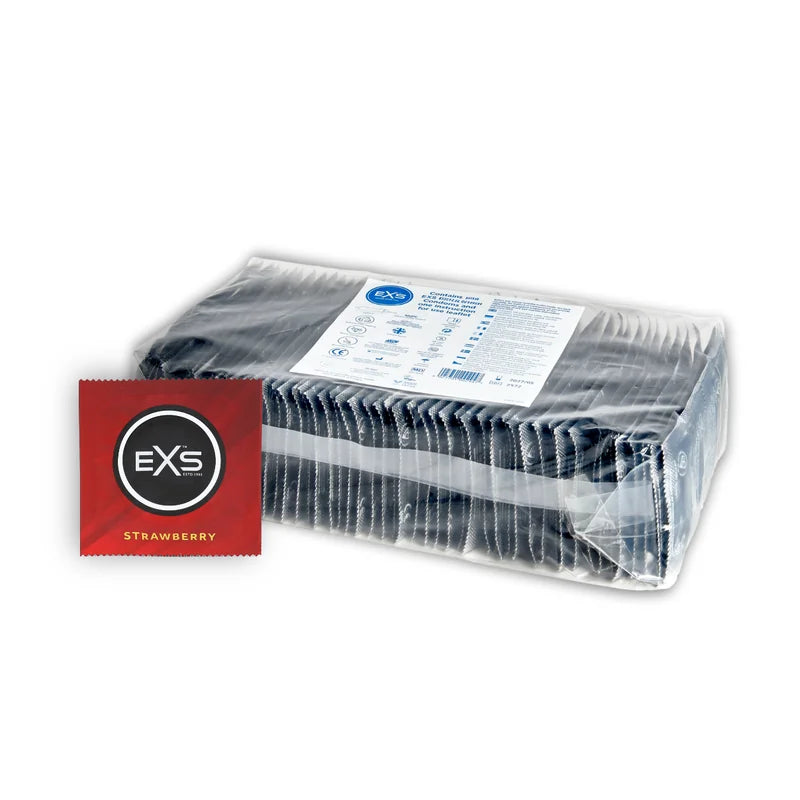 Exs Sabor Helado de fresa 100 condones