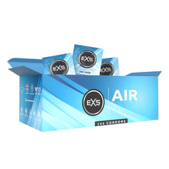 EXS Air Thin, os preservativos mais finos, em embalagem de 144 unidades.