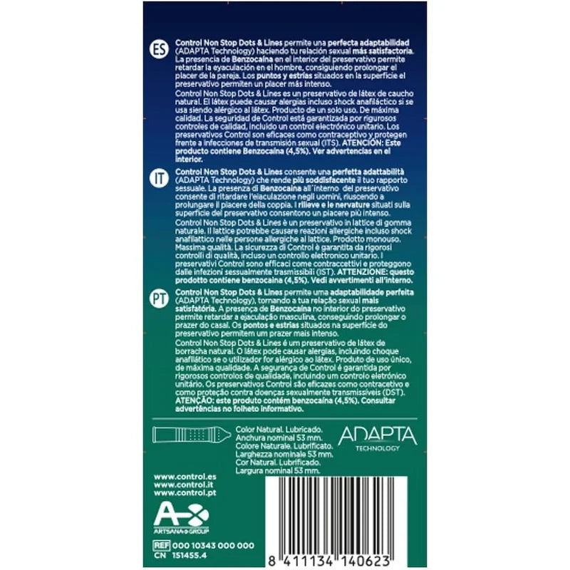 Control Non Stop Dots & Lines 12 unidades