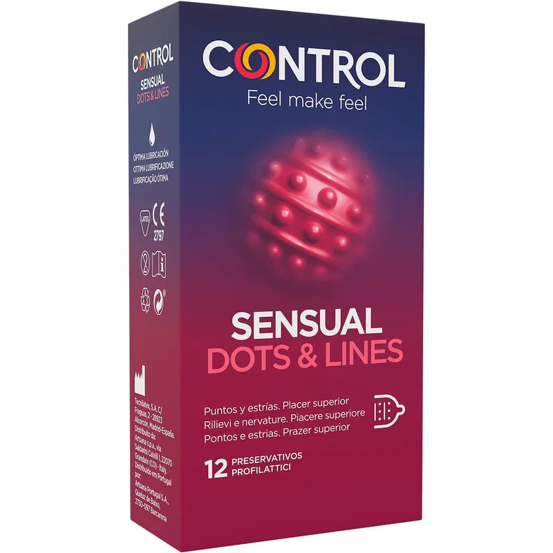 Control Sensual Dots & Lines 12 condones