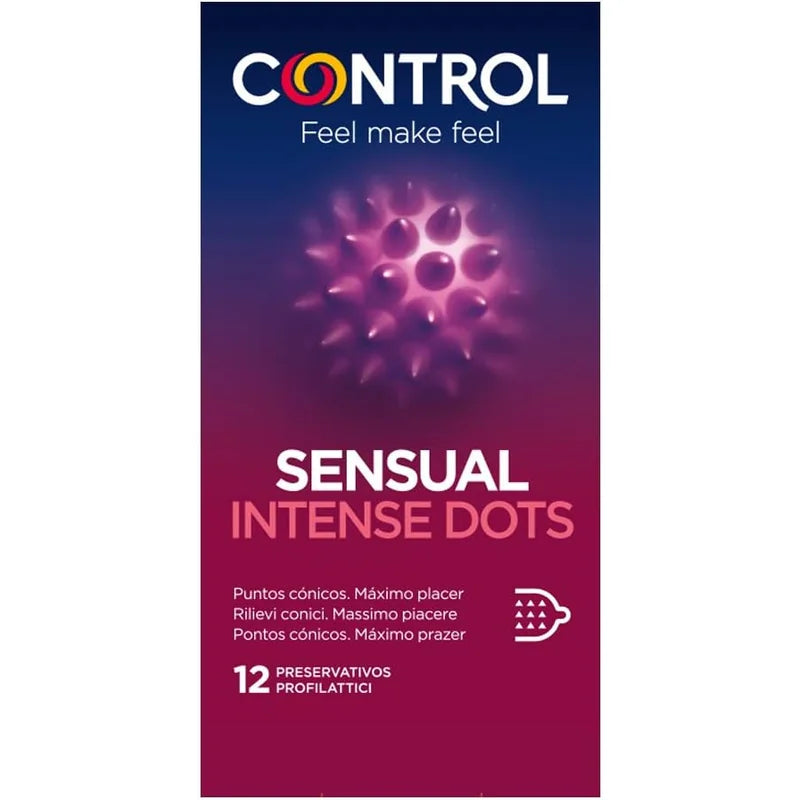 Control Sensual Intense Dots 12 condones