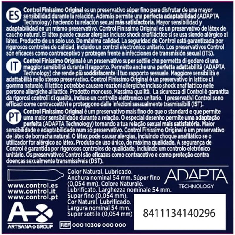 Control Finissimo Adapta 3 condones