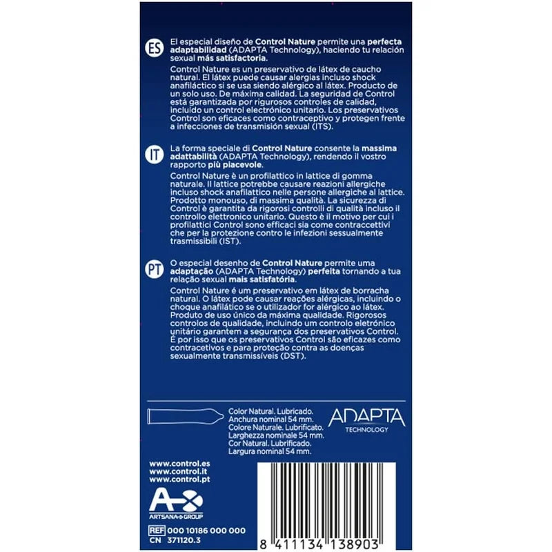Control Nature Adapta 12 condones