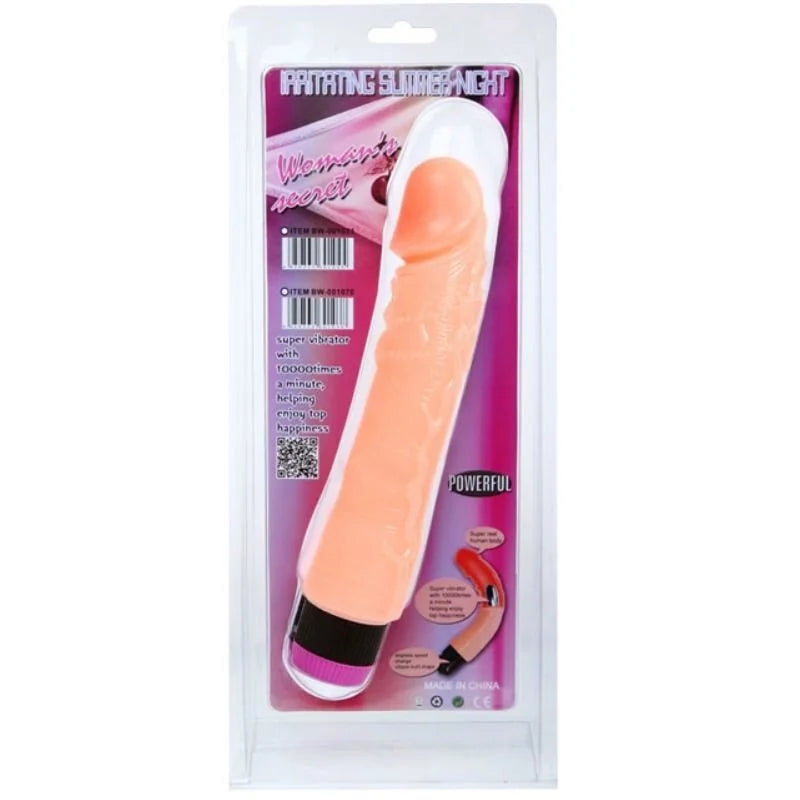 Consolador Vibrador Flexible Realístico 24cm