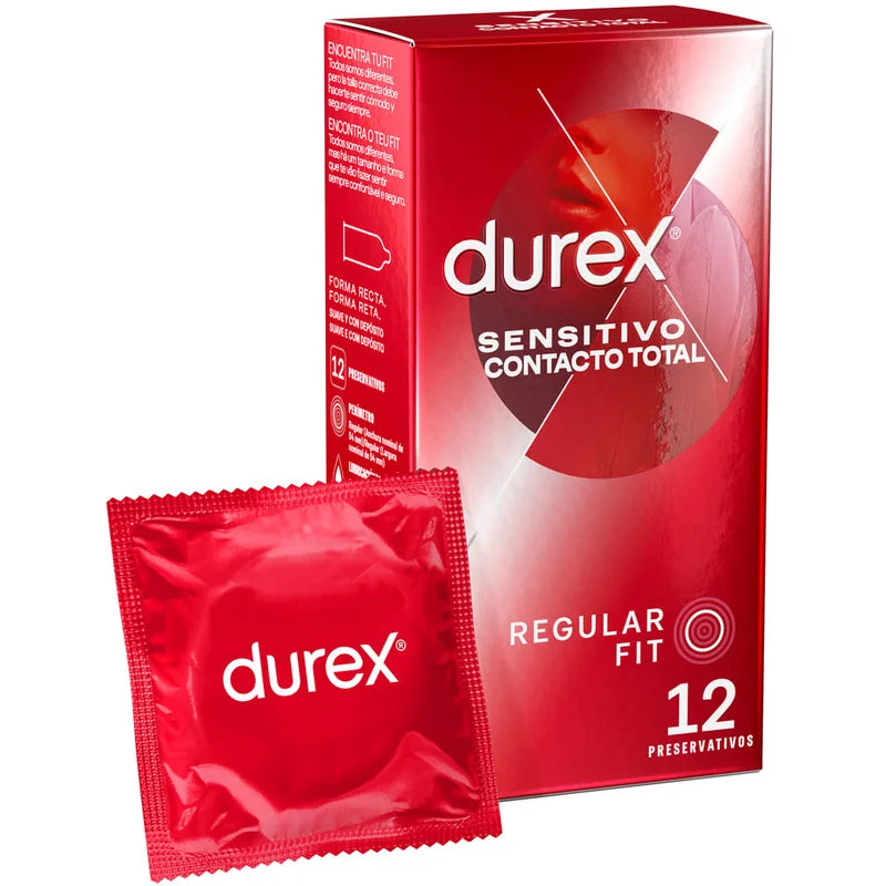 Durex Sensitivo Contacto Total 12 condones