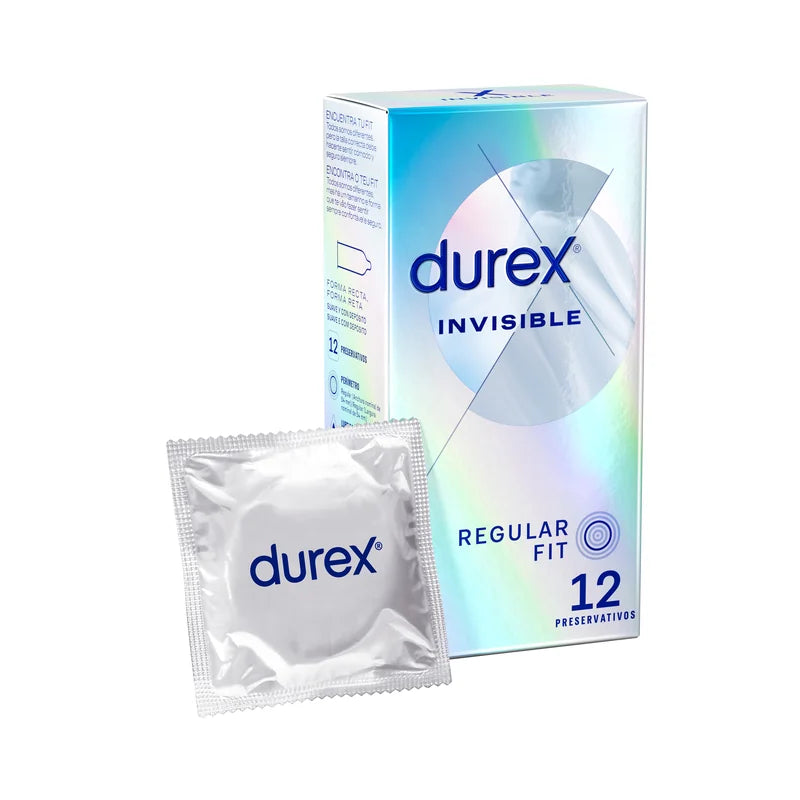 Durex Invisible Extra Fino + Sensível - 12 unidades -