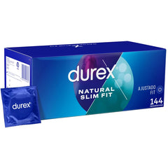 Preservativos Durex Natural Basic Slim Fit, 144 unidades.