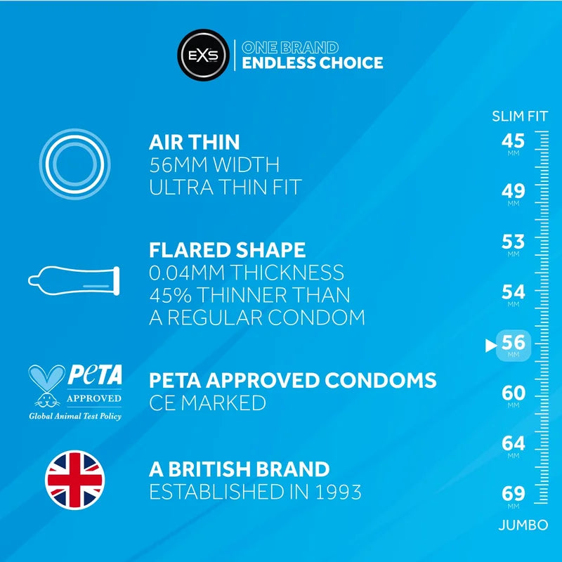 EXS Air Thin el más fino 12 condones