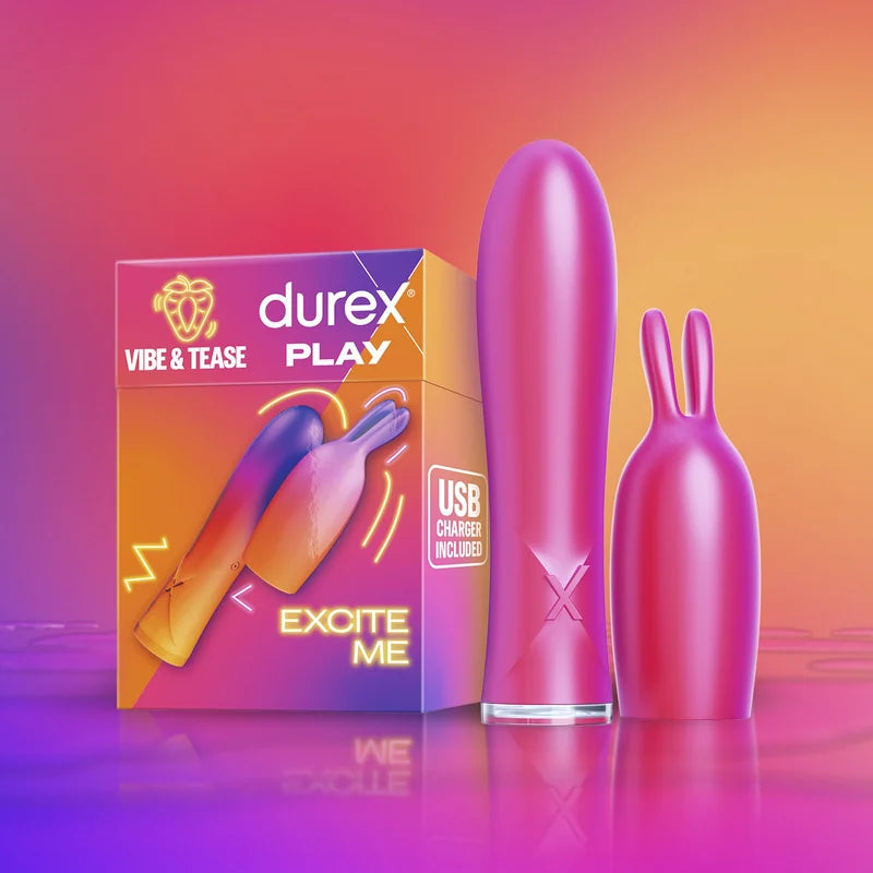Durex Play VIBE & TEASE 2-in-1 Vibrator and Teaser Tip