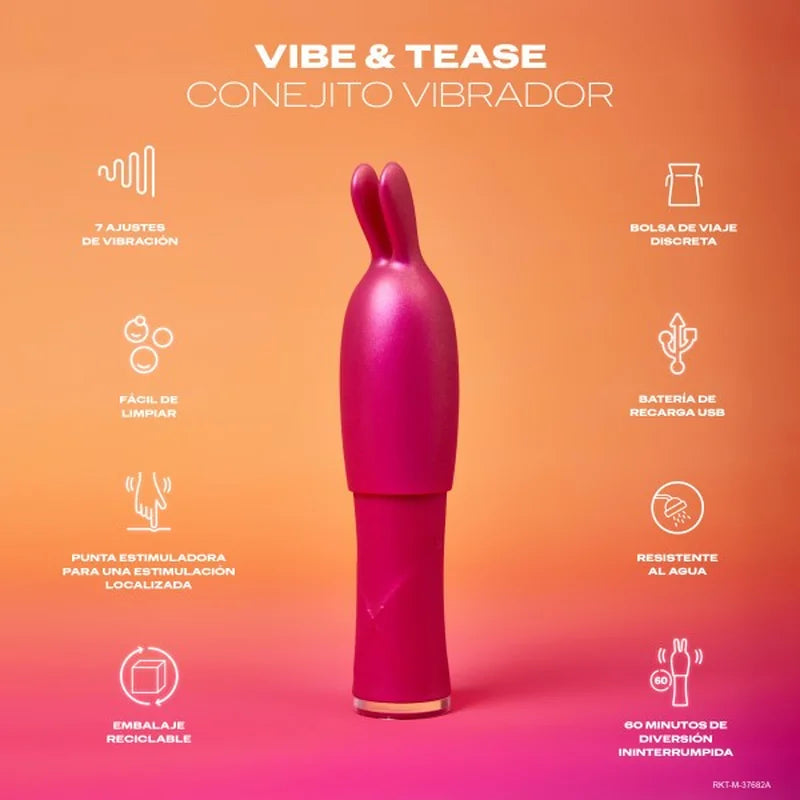 Durex Play VIBE & TEASE 2-in-1 Vibrator and Teaser Tip