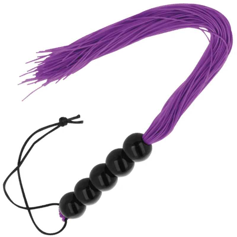 Chicote de bondage roxo escuro