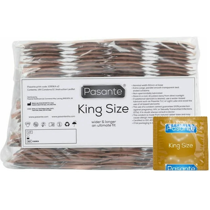 Pasante King Size / Extra Grandes 144 condones