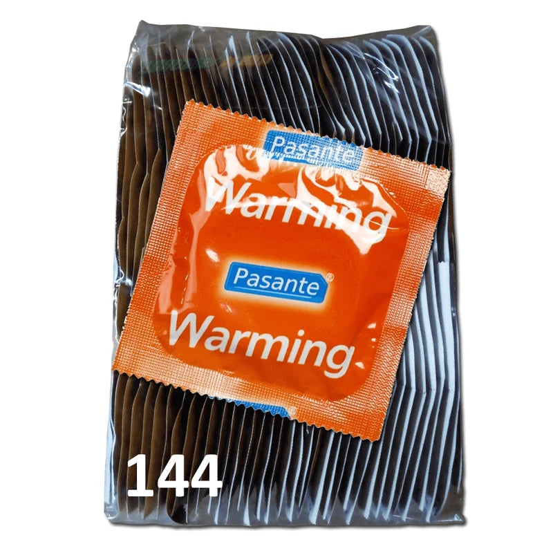 Pasante Warming Efecto Calor en bolsa de 144 condones