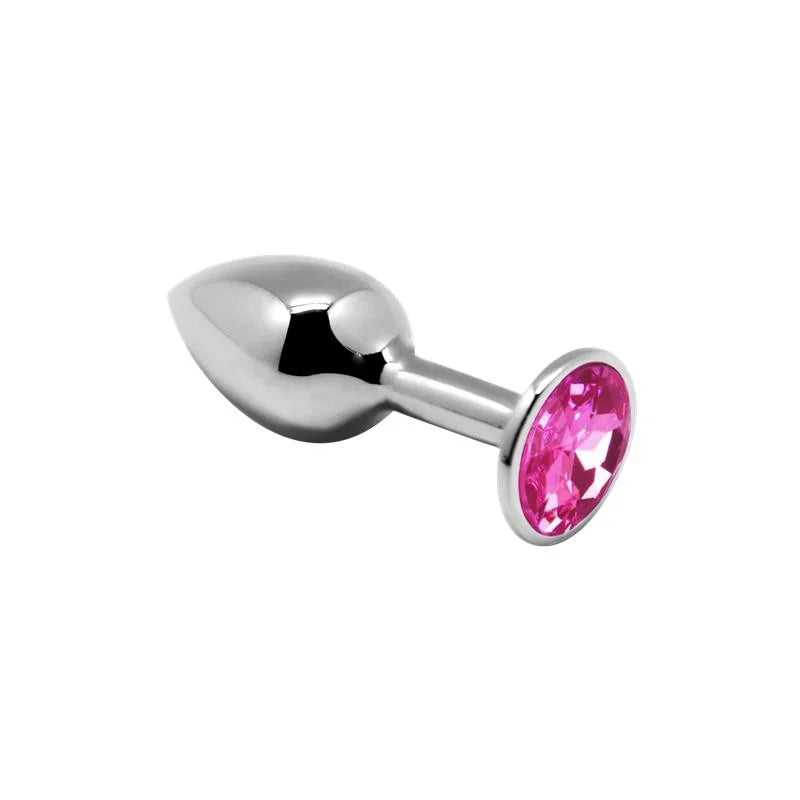 Plug anal em metal com joia rosa | Tamanhos S, M ou L Tienda Online Plug anal em metal com joia rosa | Tamanhos S, M ou L Tienda Online